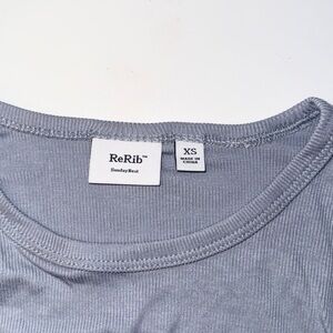 Aritzia - ReRib Sunday Best Cropped Long Sleeve